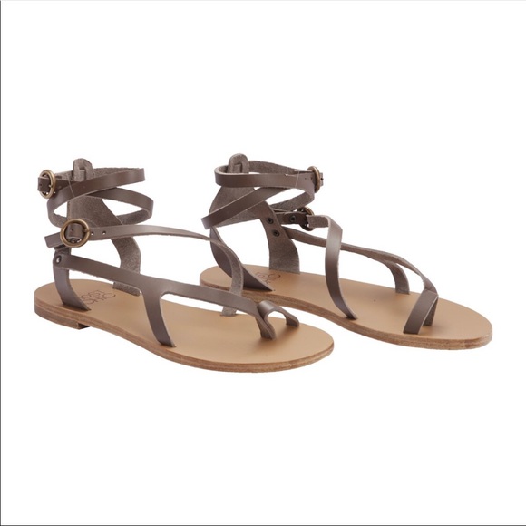 Nymphea grey leather sandals - Picture 3 of 4
